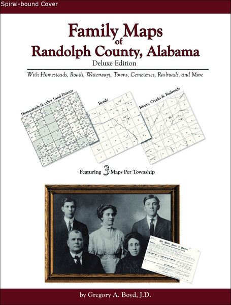 Family Maps of Randolph County, Alabama (Spiral book cover)