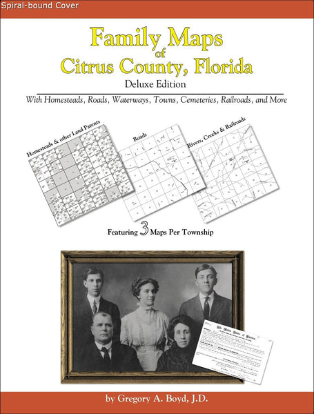 Family Maps of Citrus County, Florida (Spiral book cover)
