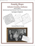 Family Maps of Adams County, Indiana (Paperback book cover)