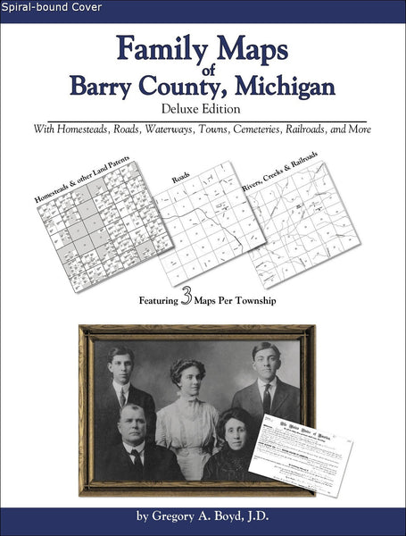 Family Maps of Barry County, Michigan (Spiral book cover)