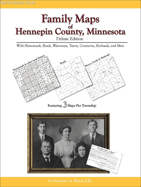 Family Maps of Hennepin County, Minnesota (Spiral book cover)