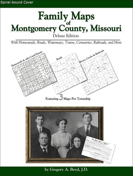 Family Maps of Montgomery County, Missouri (Spiral book cover)