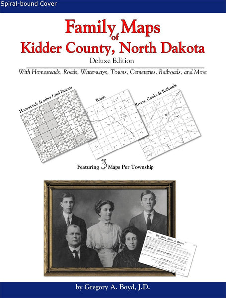 Family Maps of Kidder County, North Dakota (Spiral book cover)