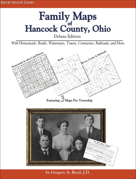 Family Maps of Hancock County, Ohio (Spiral book cover)