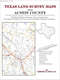 Texas Land Survey Maps for Austin County (Paperback book cover)