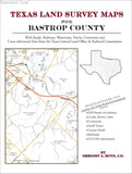 Texas Land Survey Maps for Bastrop County (Paperback book cover)