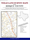 Texas Land Survey Maps for Bosque County (Spiral book cover)