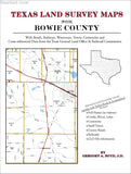 Texas Land Survey Maps for Bowie County (Paperback book cover)