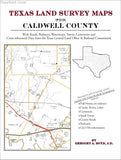 Texas Land Survey Maps for Caldwell County (Paperback book cover)