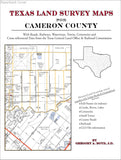 Texas Land Survey Maps for Cameron County (Paperback book cover)