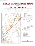 Texas Land Survey Maps for Ellis County (Paperback book cover)