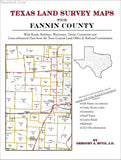 Texas Land Survey Maps for Fannin County (Paperback book cover)