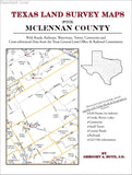 Texas Land Survey Maps for McLennan County (Paperback book cover)