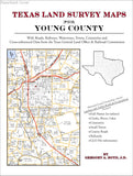 Texas Land Survey Maps for Young County (Paperback book cover)