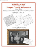 Family Maps of Sawyer County, Wisconsin (Paperback book cover)