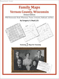 Family Maps of Vernon County, Wisconsin (Paperback book cover)