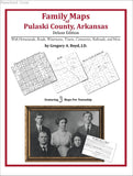 Family Maps of Pulaski County, Arkansas (Paperback book cover)