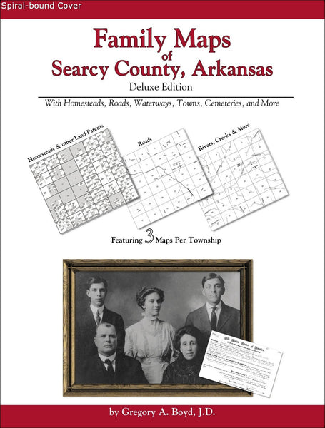 Family Maps of Searcy County, Arkansas (Spiral book cover)