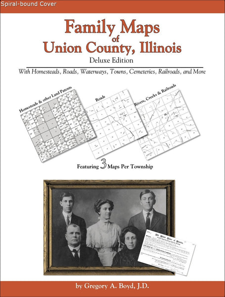 Family Maps of Union County, Illinois (Spiral book cover)