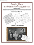 Family Maps of Bartholomew County, Indiana (Paperback book cover)