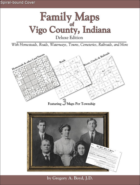 Family Maps of Vigo County, Indiana (Spiral book cover)