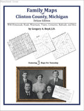 Family Maps of Clinton County, Michigan (Paperback book cover)