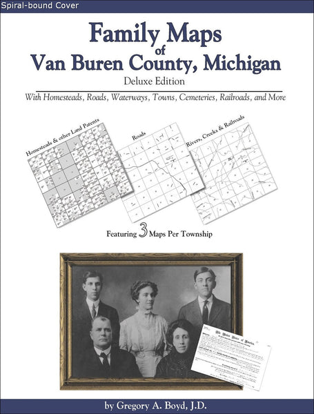 Family Maps of Van Buren County, Michigan (Spiral book cover)