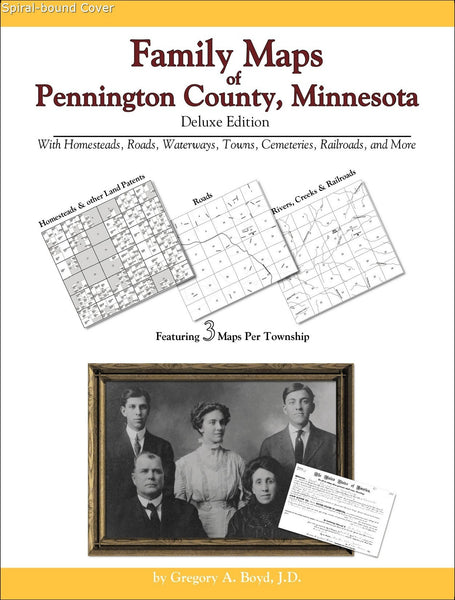 Family Maps of Pennington County, Minnesota (Spiral book cover)