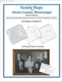 Family Maps of Attala County, Mississippi (Paperback book cover)