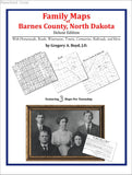 Family Maps of Barnes County, North Dakota (Paperback book cover)