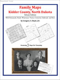 Family Maps of Kidder County, North Dakota (Paperback book cover)