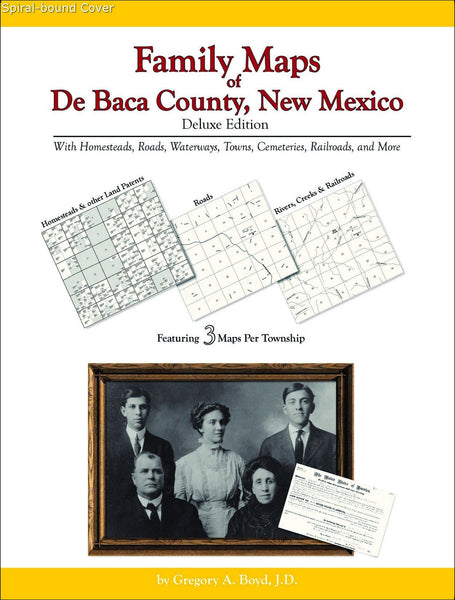 Family Maps of De Baca County, New Mexico (Spiral book cover)