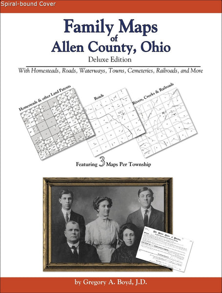 Family Maps of Allen County, Ohio (Spiral book cover)