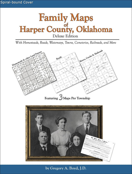 Family Maps of Harper County, Oklahoma (Spiral book cover)