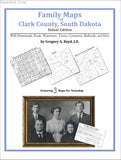 Family Maps of Clark County, South Dakota (Paperback book cover)