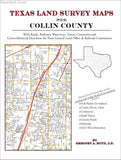 Texas Land Survey Maps for Collin County (Paperback book cover)