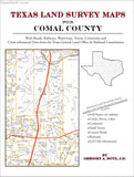 Texas Land Survey Maps for Comal County (Paperback book cover)
