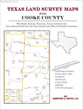 Texas Land Survey Maps for Cooke County (Paperback book cover)