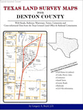 Texas Land Survey Maps for Denton County (Spiral book cover)