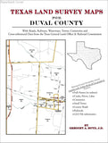 Texas Land Survey Maps for Duval County (Paperback book cover)