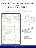 Texas Land Survey Maps for Foard County (Spiral book cover)