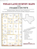 Texas Land Survey Maps for Foard County (Paperback book cover)