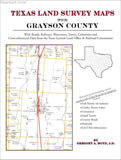 Texas Land Survey Maps for Grayson County (Paperback book cover)