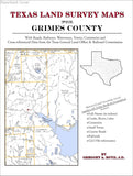 Texas Land Survey Maps for Grimes County (Paperback book cover)