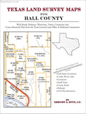 Texas Land Survey Maps for Hall County (Paperback book cover)