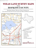 Texas Land Survey Maps for Hopkins County (Paperback book cover)