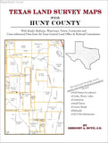 Texas Land Survey Maps for Hunt County (Paperback book cover)