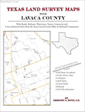 Texas Land Survey Maps for Lavaca County (Paperback book cover)