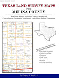 Texas Land Survey Maps for Medina County (Spiral book cover)