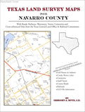 Texas Land Survey Maps for Navarro County (Paperback book cover)